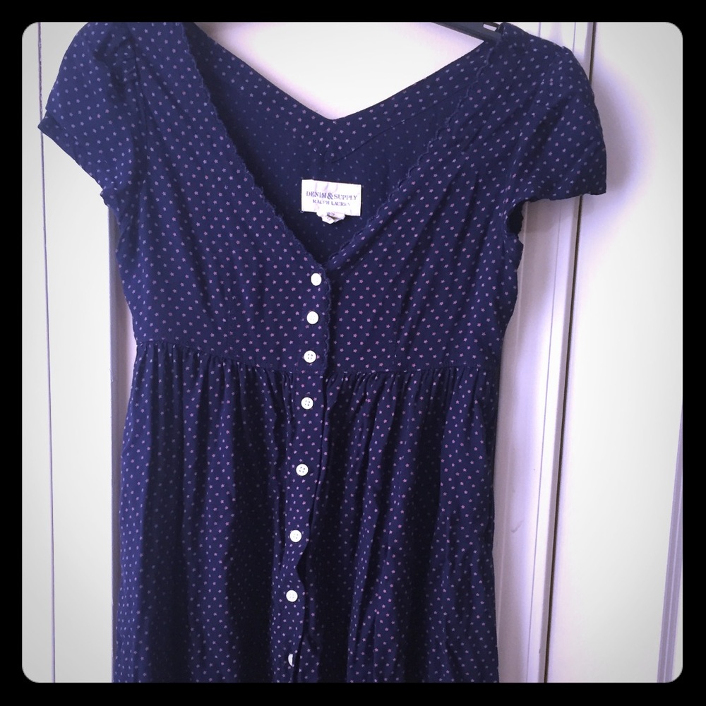 Denim & Supply poco dotted button down dress